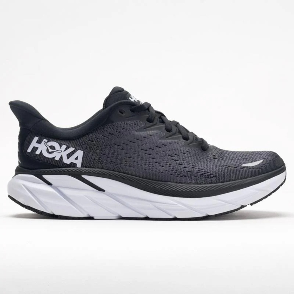 Hoka Women's Black and White Running Shoe
